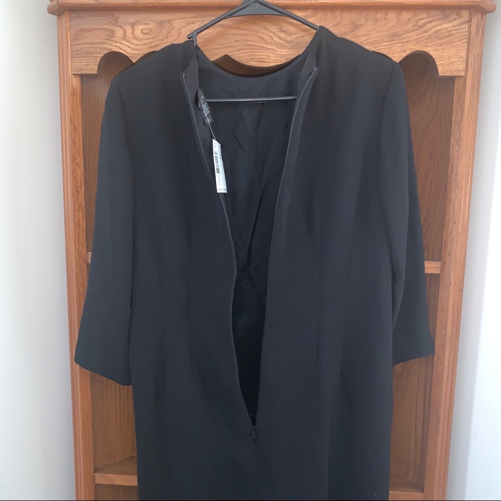 Liz Claiborne 8P black long sleeve dress - Picture 7 of 8